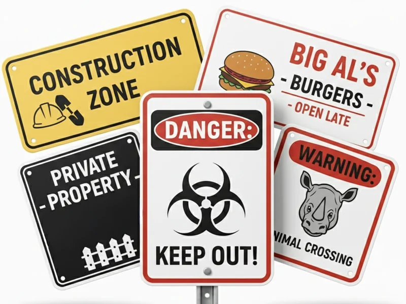 Fence Signs